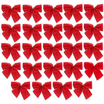 Toyland 2 x 2 Veludo vermelho fita laços árvore de Natal decoração Natal Gifts / presentes artesanato arte Toyland 2 x 2 Veludo vermelho fita laços árvore de Natal decoração Natal Gifts / presentes artesanato arte