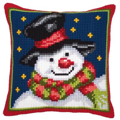 Vervaco Ponto cruz kit almofada decorativa o boneco de neve artesanato adultos decoração bordar kit iniciantes completo DIY bordado criativo presente ca. 40 x 40 cm Cross Stitch Embroidery Vervaco Ponto cruz kit almofada decorativa o boneco de neve artesanato adultos decoração bordar kit iniciantes completo DIY bordado criativo presente ca. 40 x 40 cm Cross Stitch Embroidery