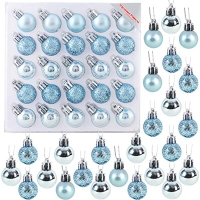 Christmas Concepts Pack de 25 Brilhante, Fosco e Brilho Mini árvore de Natal das guloseimas (Azul Gelo) Christmas Concepts Pack de 25 Brilhante, Fosco e Brilho Mini árvore de Natal das guloseimas (Azul Gelo)