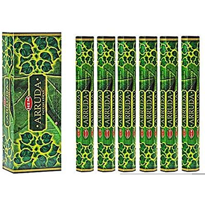 HEM 6 Pack de 20 Stick Arruda, caixa de 6 tubos de vara, incenso HEM 6 Pack de 20 Stick Arruda, caixa de 6 tubos de vara, incenso