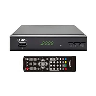 DOKI Único DB1553 Receptor TDT HD DVB-T/DVB-T2 com controlo remoto, programa de TV digital, HDMI, memória USB e conectividade de Scart DOKI Único DB1553 Receptor TDT HD DVB-T/DVB-T2 com controlo remoto, programa de TV digital, HDMI, memória USB e conectividade de Scart