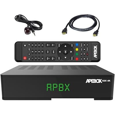 APEBOX S2X 4K, DVB-S2X UHD (2160p) Receptor de satélite FTA Multistream 4K H265, USB 2.0, Ethernet e Youtube, um ótimo recetor com características excecionais, aproveite o momento! APEBOX S2X 4K, DVB-S2X UHD (2160p) Receptor de satélite FTA Multistream 4K H265, USB 2.0, Ethernet e Youtube, um ótimo recetor com características excecionais, aproveite o momento!