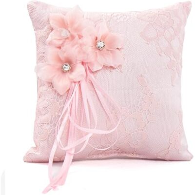 momgyaamz Porta alianças de casamento 15 x 15 cm caixa para anel de noivado caixa de jóias rosa fita presente de recepção momgyaamz Porta alianças de casamento 15 x 15 cm caixa para anel de noivado caixa de jóias rosa fita presente de recepção