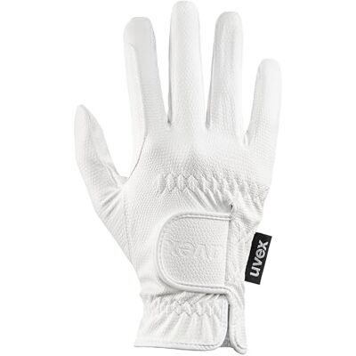 Uvex Sportstyle, Luva de equitação elástica unissexo, excelente aderência e resistente ao desgaste, compatível com ecrã tátil, branco, 8 Uvex Sportstyle, Luva de equitação elástica unissexo, excelente aderência e resistente ao desgaste, compatível com ecrã tátil, branco, 8