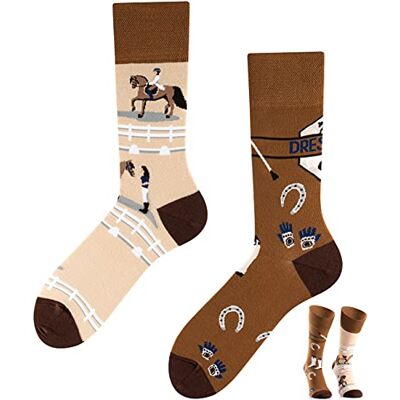 TODO Cores Meias de equitação com design de cavalos, multicolor TODO Cores Meias de equitação com design de cavalos, multicolor
