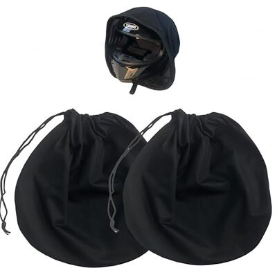 HJYDGJ 2 sacos para capacete de mota com cordão preto, para motocicleta, equitação, bicicleta, esqui, basquetebol, fitness, ao ar livre HJYDGJ 2 sacos para capacete de mota com cordão preto, para motocicleta, equitação, bicicleta, esqui, basquetebol, fitness, ao ar livre