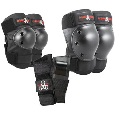 Triple Eight Park Conjunto de joelheiras e cotoveleiras (3 unidades) Triple Eight Park Conjunto de joelheiras e cotoveleiras (3 unidades)