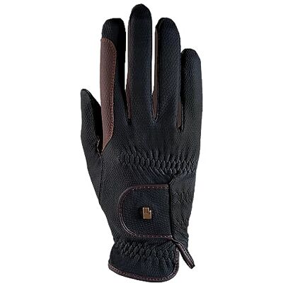 Roeckl Luvas de equitação desportivas de malta, luva de verão para torneio, preto/boca 9,5 Roeckl Luvas de equitação desportivas de malta, luva de verão para torneio, preto/boca 9,5