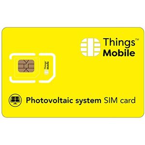 Things Mobile Cartão SIM para FOTOVOLTAICA com cobertura global e rede multioperadora GSM/2G/3G/4G LTE, sem custos fixos, sem vencimento10 € de crédito incluído Things Mobile Cartão SIM para FOTOVOLTAICA com cobertura global e rede multioperadora GSM/2G/3G/4G LTE, sem custos fixos, sem vencimento10 € de crédito incluído