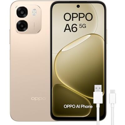 Oppo A6 5G Smartphone livre com IA, 6 GB RAM+256GB, bateria 6500 mAh, carregamento rápido 45W, ecrã LCD HD 120Hz, IP69, câmara 50MP AI, Dual SIM, versão em espanhol Oppo A6 5G Smartphone livre com IA, 6 GB RAM+256GB, bateria 6500 mAh, carregamento rápido 45W, ecrã LCD HD 120Hz, IP69, câmara 50MP AI, Dual SIM, versão em espanhol