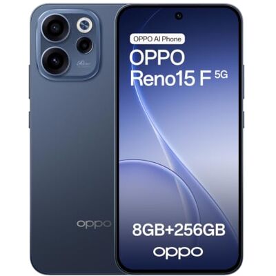 Oppo Reno15 F 5G Smartphone Android, 8 + 256 GB, ecrã 6,57" de 120 Hz, câmara ultra grande ângulo 50 MP FOV 100 °, AI Portrait Glow, bateria 6500 mAh, IP69, carregamento flash 80 W SUPERVOOC. Twilight Oppo Reno15 F 5G Smartphone Android, 8 + 256 GB, ecrã 6,57" de 120 Hz, câmara ultra grande ângulo 50 MP FOV 100 °, AI Portrait Glow, bateria 6500 mAh, IP69, carregamento flash 80 W SUPERVOOC. Twilight