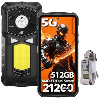 Ulefone Armor 29 Pro 5G Móvel Resistente, 32GB+512GB/SD-2TB Luz LED de 1000 LM Android 15 AI Smartphone 21200 mAh Telefone móvel 6,67” FHD+ 120Hz AMOLED+1,04" Subtela, Câmera 64MP+50MP, 3-Slots/NFC Ulefone Armor 29 Pro 5G Móvel Resistente, 32GB+512GB/SD-2TB Luz LED de 1000 LM Android 15 AI Smartphone 21200 mAh Telefone móvel 6,67” FHD+ 120Hz AMOLED+1,04" Subtela, Câmera 64MP+50MP, 3-Slots/NFC