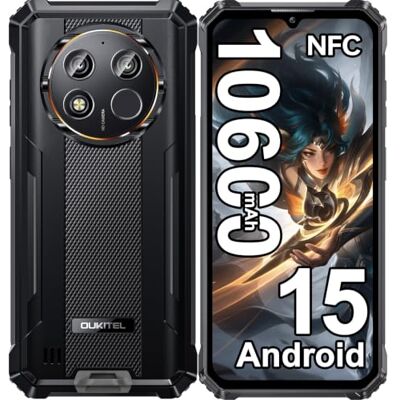 OUKITEL WP28E Móvel inquebrável 2026, 10600 mAh telemóvel resistente 16 GB RAM + 64 GB ROM/1TB TF telemóvel rugerizado, 6,52" HD telemóvel Android 15, câmara 13 MP/dupla 4G SIM/NFC/GPS/OTG/Face OUKITEL WP28E Móvel inquebrável 2026, 10600 mAh telemóvel resistente 16 GB RAM + 64 GB ROM/1TB TF telemóvel rugerizado, 6,52" HD telemóvel Android 15, câmara 13 MP/dupla 4G SIM/NFC/GPS/OTG/Face