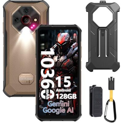 Ulefone Armor X16 Telefone Móvel Resistente 2025, Android 15 Smartphone 12GB+128GB/SD-2TB 10360mAh, Câmara 48MP+16MP+20MP, 6,56” 3-Slots/Flashlight/Design Inspirado em Cúpula Oitocanais/OTG/NFC Âmbar Ulefone Armor X16 Telefone Móvel Resistente 2025, Android 15 Smartphone 12GB+128GB/SD-2TB 10360mAh, Câmara 48MP+16MP+20MP, 6,56” 3-Slots/Flashlight/Design Inspirado em Cúpula Oitocanais/OTG/NFC Âmbar