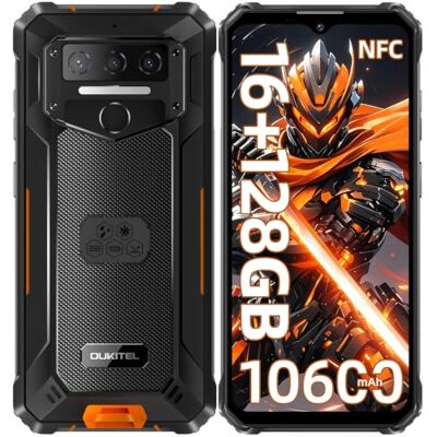 OUKITEL WP23 Plus 2026 Celular inquebrável, 10600 mAh Mobile resistente 16 GB RAM + 128 GB ROM/1TB TF telemóvel rugerizado, 6,52" HD telemóvel todo-o-terreno, Android 15/13 MP/Dual 4G SIM/NFC/GPS OUKITEL WP23 Plus 2026 Celular inquebrável, 10600 mAh Mobile resistente 16 GB RAM + 128 GB ROM/1TB TF telemóvel rugerizado, 6,52" HD telemóvel todo-o-terreno, Android 15/13 MP/Dual 4G SIM/NFC/GPS