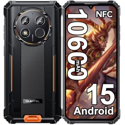 OUKITEL WP28E Móvil Irrompible 2026,10600mAh Telefono Movil Resistente 8GB RAM+64GB ROM/1TB TF Movil Rugerizado, 6.52" HD Smartphone Android 15, 13MP, Dual 4G SIM/NFC/GPS/OTG/Face ID, Naranja OUKITEL WP28E Móvil Irrompible 2026,10600mAh Telefono Movil Resistente 8GB RAM+64GB ROM/1TB TF Movil Rugerizado, 6.52" HD Smartphone Android 15, 13MP, Dual 4G SIM/NFC/GPS/OTG/Face ID, Naranja