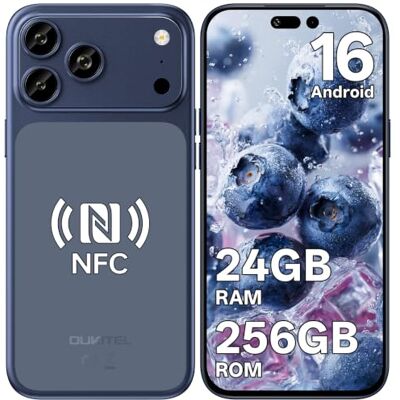 OUKITEL C17 Plus Telemóvel Android 16, 120 Hz, 24 GB + 256 GB/1TB azul Câmara AI 64MP telefones celulares livres, bateria 5000 mAh/18 W móvel, 4G Dual SIM Smartphone, NFC, Face ID, Fingerprint OUKITEL C17 Plus Telemóvel Android 16, 120 Hz, 24 GB + 256 GB/1TB azul Câmara AI 64MP telefones celulares livres, bateria 5000 mAh/18 W móvel, 4G Dual SIM Smartphone, NFC, Face ID, Fingerprint