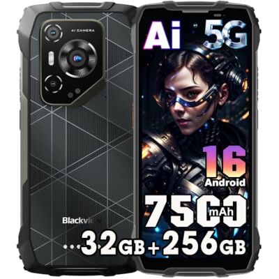 Blackview BL7000 Pro 5G Móvel inquebrável Android 16, 32 GB + 256 GB/TF 2TB AI telemóvel, 6,78" FHD+120Hz, 7500 mAh telemóvel inestrutível, 50 MP+32 MP, telemóvel rugerizado IP68, OTG, NFC. GPS, FM Blackview BL7000 Pro 5G Móvel inquebrável Android 16, 32 GB + 256 GB/TF 2TB AI telemóvel, 6,78" FHD+120Hz, 7500 mAh telemóvel inestrutível, 50 MP+32 MP, telemóvel rugerizado IP68, OTG, NFC. GPS, FM