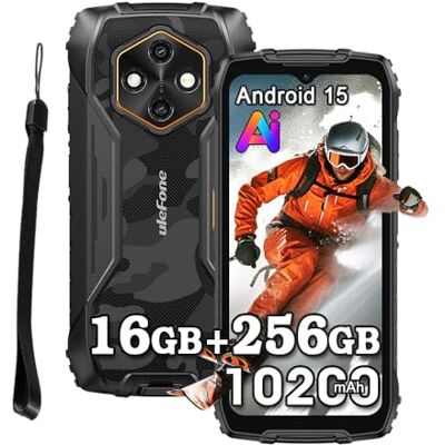 Ulefone Rugking 4 Pro telemóvel inquebrável 4G, 16 GB + 256 GB/2TB Android 15 telemóvel resistente, 48 MP + 8 MP, 10200 mAh, 6,56" HD+ Smartphone todo-o-terreno IP68/IP69K, Gemini AI Móvel NFC/GPS/OTG Ulefone Rugking 4 Pro telemóvel inquebrável 4G, 16 GB + 256 GB/2TB Android 15 telemóvel resistente, 48 MP + 8 MP, 10200 mAh, 6,56" HD+ Smartphone todo-o-terreno IP68/IP69K, Gemini AI Móvel NFC/GPS/OTG