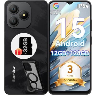Blackview Wave 9C Telefones celulares livres Android 15 com capa de suporte ajustável, 12 GB + 128 GB/2TB TF Smartphone, IP54 6,56" 13 MP+8MP, 4G Dual SIM móvel, Octa-Core, Fingerprint, OTG, GPS Blackview Wave 9C Telefones celulares livres Android 15 com capa de suporte ajustável, 12 GB + 128 GB/2TB TF Smartphone, IP54 6,56" 13 MP+8MP, 4G Dual SIM móvel, Octa-Core, Fingerprint, OTG, GPS