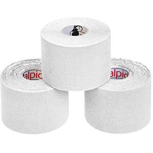 ALPIDEX Fita de cinesiologia Tape 5 m x 5 cm fita muscular E Book Exemplos de aplicação, cor: branco, quantidade: 3 rolos ALPIDEX Fita de cinesiologia Tape 5 m x 5 cm fita muscular E Book Exemplos de aplicação, cor: branco, quantidade: 3 rolos