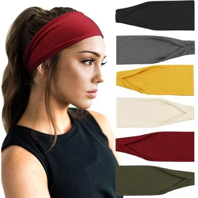DRESHOW 6 Peças Diadema para Mulher Boho Bandolete Elástica Banda para o Cabelo Turbante Acessorio de Cabelo para Mulher e Meninas, 6 unidades (embalagem de 1) DRESHOW 6 Peças Diadema para Mulher Boho Bandolete Elástica Banda para o Cabelo Turbante Acessorio de Cabelo para Mulher e Meninas, 6 unidades (embalagem de 1)