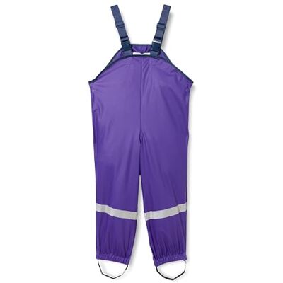 Playshoes Rain Overalls Textile Lining calças impermeáveis unissexo bebé, Roxo Playshoes Rain Overalls Textile Lining calças impermeáveis unissexo bebé, Roxo