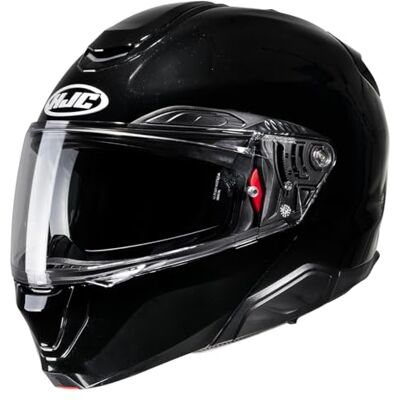 HJC , Capacete modular para motocicleta RPHA91 Solid Metal Black, L HJC , Capacete modular para motocicleta RPHA91 Solid Metal Black, L