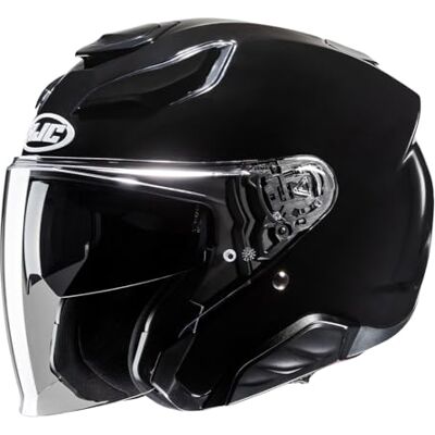 HJC , Capacete de mota jet F31 preto metalizado, L HJC , Capacete de mota jet F31 preto metalizado, L