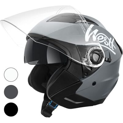 Westt - Jethelm - Cinzento - XL - Motorcycle helmet Westt - Jethelm - Cinzento - XL - Motorcycle helmet