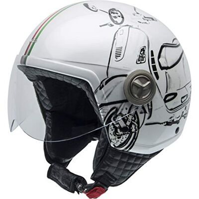 NZI Zeta Grafik XS - Capacete de moto com viseira removível NZI Zeta Grafik XS - Capacete de moto com viseira removível