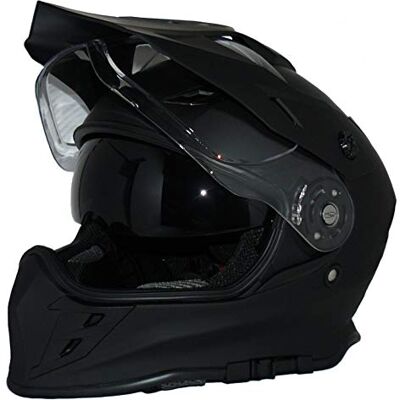 protectWEAR V331 SM - Capacete de moto com viseira solar protectWEAR V331 SM - Capacete de moto com viseira solar