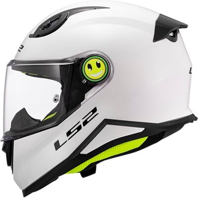 LS2 Unisex Kinder Kid Solid Gloss White Integral-Motorradhelm für Kinder LS2 Unisex Kinder Kid Solid Gloss White Integral-Motorradhelm für Kinder