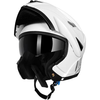 Westt - TORQUE - Branco - Capacete integral dobrável - Helmet Westt - TORQUE - Branco - Capacete integral dobrável - Helmet