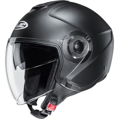 HJC , Capacete a jato de mota i40N Semi Mat preto, M HJC , Capacete a jato de mota i40N Semi Mat preto, M
