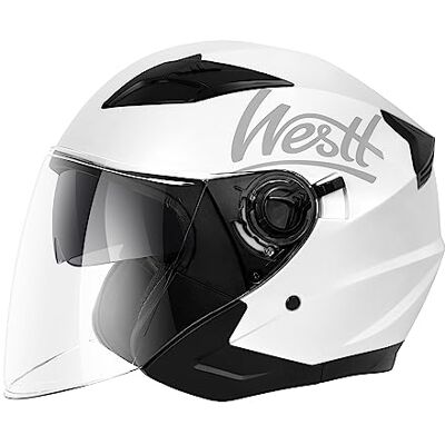 Westt - Jethelm - Weiß metallic - M 55-56 cm - Helmet Westt - Jethelm - Weiß metallic - M 55-56 cm - Helmet