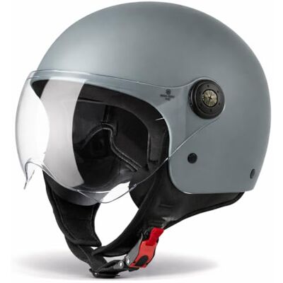 Vinz Duoro Capacete Scooter Capacete Jet com viseira para moto e ciclismo ECE 22,06 com homologação em tamanho XS XL para homem e mulher Vinz Duoro Capacete Scooter Capacete Jet com viseira para moto e ciclismo ECE 22,06 com homologação em tamanho XS XL para homem e mulher