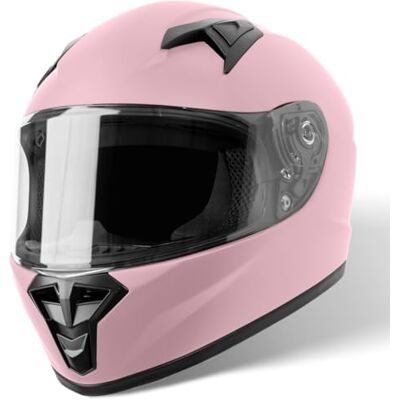 Vinz Parana Capacete integral para crianças, capacete de moto para crianças, em tamanho YS-YXL, capacete integral com viseira para moto, cor rosa fosco Vinz Parana Capacete integral para crianças, capacete de moto para crianças, em tamanho YS-YXL, capacete integral com viseira para moto, cor rosa fosco
