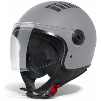Vinz Como capacete Jet com viseira capacete Scooter & Moto & Ciclomotor ECE 22,06 Homologado em tamanho XS XL para homem e mulher preto mate Vinz Como capacete Jet com viseira capacete Scooter & Moto & Ciclomotor ECE 22,06 Homologado em tamanho XS XL para homem e mulher preto mate