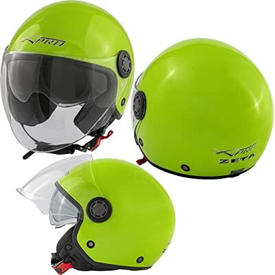 A-pro Capacete Jet para Scooter e Moto ECE 22 06 Homologado com Viseira Longa Transparente Para-sol A-pro Capacete Jet para Scooter e Moto ECE 22 06 Homologado com Viseira Longa Transparente Para-sol