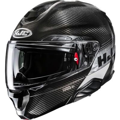 HJC , Capacete para motocicleta modular RSJFS 91 CARBON ELIG Silver Carbon MC5, L HJC , Capacete para motocicleta modular RSJFS 91 CARBON ELIG Silver Carbon MC5, L
