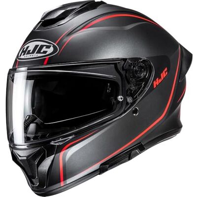 HJC , Capacete de motocicleta integral C71 QUEZ Black Red MC1SF, XL HJC , Capacete de motocicleta integral C71 QUEZ Black Red MC1SF, XL