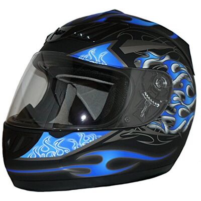 protectWEAR Capacete de motocicleta, azul, tamanho L protectWEAR Capacete de motocicleta, azul, tamanho L