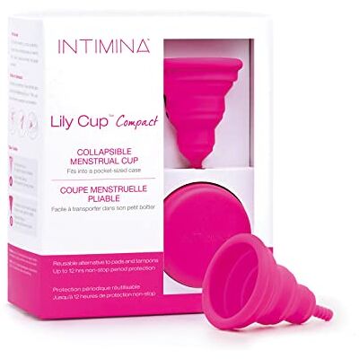 INTIMINA Lily Cup Compact, tamanho B: Copo Menstrual Pequeno Dobrável INTIMINA Lily Cup Compact, tamanho B: Copo Menstrual Pequeno Dobrável