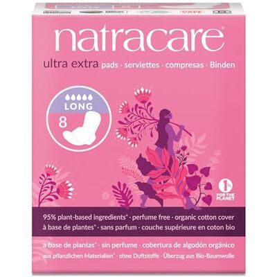 natracare Ultra X-Pads Long 8S (pacote de 2) natracare Ultra X-Pads Long 8S (pacote de 2)