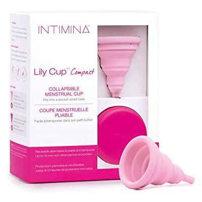 INTIMINA Lily Cup Compact Tamanho A: Copo Menstrual Pequeno com Design Compacto Dobrável para Fluxo Leve ou Médio. Uma das Melhores Copas Menstruais INTIMINA Lily Cup Compact Tamanho A: Copo Menstrual Pequeno com Design Compacto Dobrável para Fluxo Leve ou Médio. Uma das Melhores Copas Menstruais