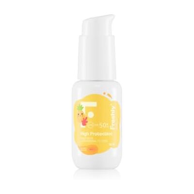 Freshly Cosmetics Kids Protection Sunscreen Protetor solar para crianças SPF 50+ 100 ml, Fotoprotetor natural com filtros minerais para bebés e crianças Freshly Cosmetics Kids Protection Sunscreen Protetor solar para crianças SPF 50+ 100 ml, Fotoprotetor natural com filtros minerais para bebés e crianças