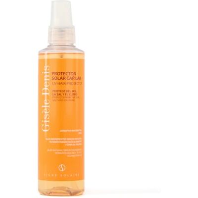 GISELE DENIS GISØLE DENIS Protetor solar em empilhar, 200 ml, em spray, cuidados com o cabelo, cabelos lisos e encaracolados, vitamina E e semente de uva, protetor de cabelo, neutro, relé e hidratado, brilho GISELE DENIS GISØLE DENIS Protetor solar em empilhar, 200 ml, em spray, cuidados com o cabelo, cabelos lisos e encaracolados, vitamina E e semente de uva, protetor de cabelo, neutro, relé e hidratado, brilho