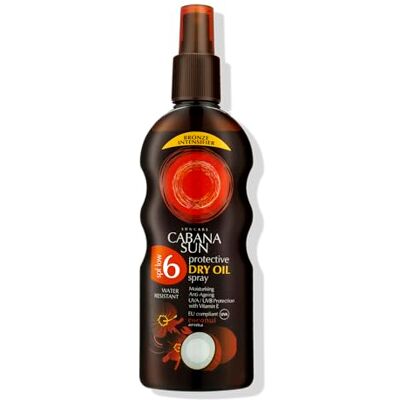 Sun Deep Tanning Dry Oil Spray Coconut Water Resistant 200 ml SPF6 by Sun Deep Tanning Dry Oil Spray Coconut Water Resistant 200 ml SPF6 by