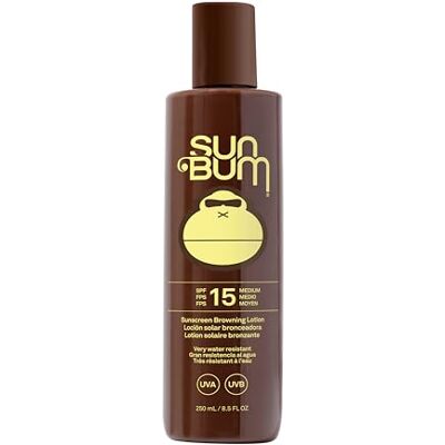 Sun Browing Lotion SPF 15, loção bronzeadora com proteção UVA/UVB de amplo espectro, fórmula vegana feita com óleo de coco, 250 ml Sun Browing Lotion SPF 15, loção bronzeadora com proteção UVA/UVB de amplo espectro, fórmula vegana feita com óleo de coco, 250 ml
